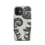 Aspidium Filix Mas (shield Fern Fronds) - Karl Blossfeldt Phone Case Iphone 12 / Matte Fern-patterned Phone Case Karl Blossfeldt, Aspidium