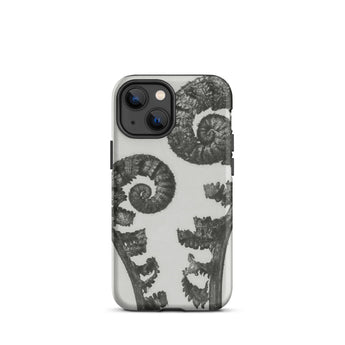 Aspidium Filix Mas (shield Fern Fronds) - Karl Blossfeldt Phone Case Iphone 13 Mini / Matte Fern-patterned Phone Case Karl Blossfeldt,