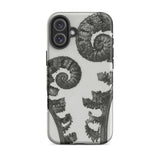 Aspidium Filix Mas (shield Fern Fronds) - Karl Blossfeldt Phone Case Iphone 16 Plus / Matte Fern-patterned Phone Case Karl Blossfeldt,