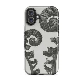 Aspidium Filix Mas (shield Fern Fronds) - Karl Blossfeldt Phone Case Iphone 16 Plus / Matte Fern-patterned Phone Case Karl Blossfeldt,