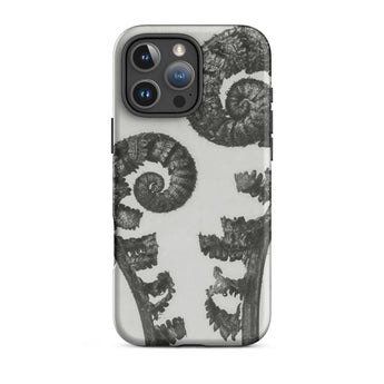 Aspidium Filix Mas (shield Fern Fronds) - Karl Blossfeldt Phone Case Iphone 16 Pro Max / Matte Fern-patterned Phone Case Karl Blossfeldt,