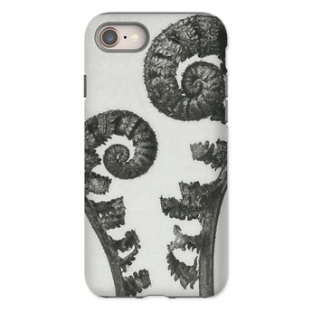 Aspidium Filix Mas (shield Fern Fronds) - Karl Blossfeldt Phone Case Iphone 8 / Matte Fern-patterned Phone Case Karl Blossfeldt, Aspidium
