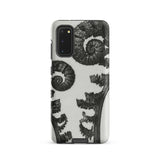 Aspidium Filix Mas (shield Fern Fronds) - Karl Blossfeldt Phone Case Samsung Galaxy S20 / Matte Black White Fern-patterned Phone Case
