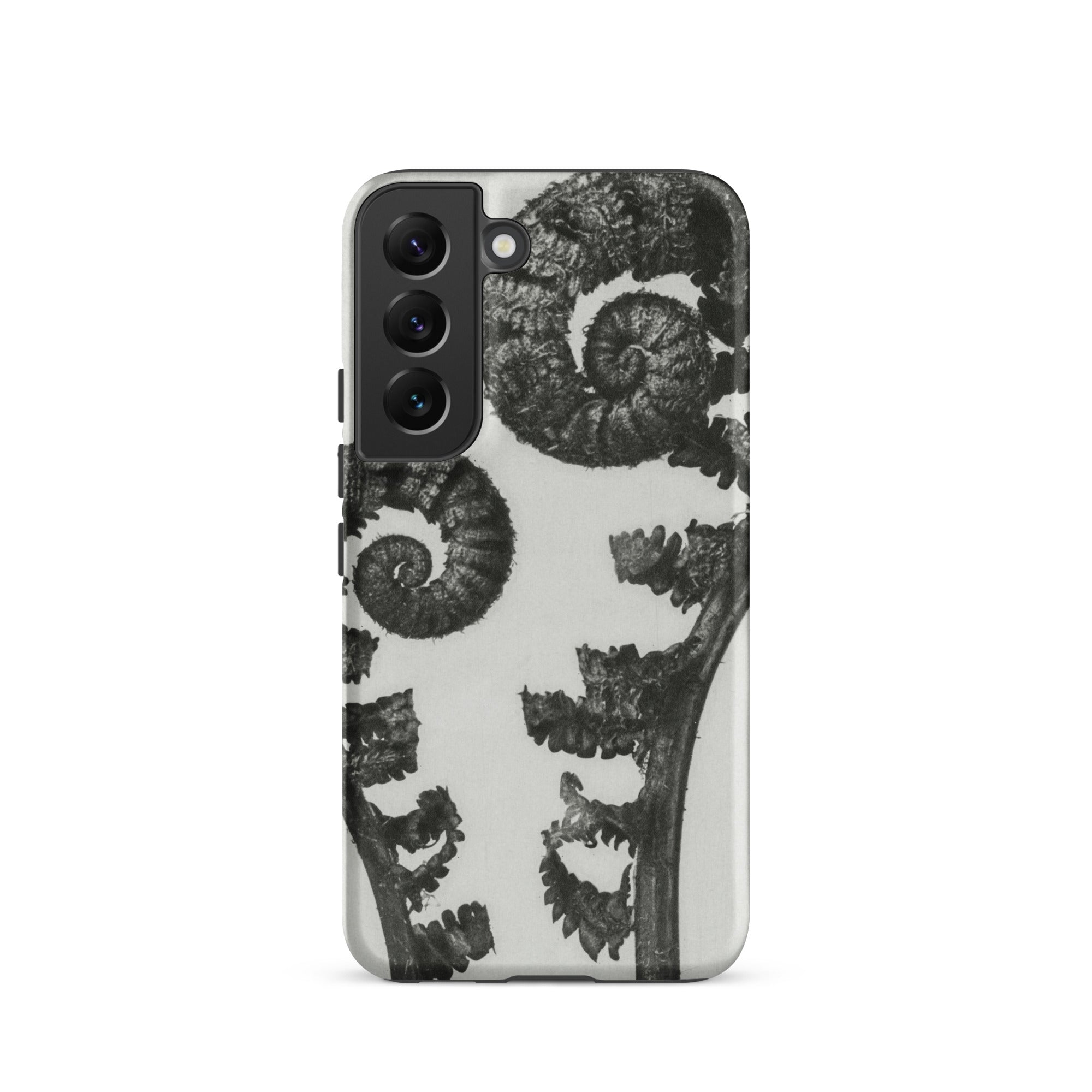 Aspidium Filix Mas (shield Fern Fronds) Karl Blossfeldt Samsung Case, Galaxy S22 / Matte, Phone Case Black White Fern Design
