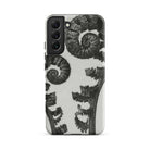 Aspidium Filix Mas (shield Fern Fronds) Karl Blossfeldt Samsung Case, Galaxy S22 Plus / Matte, Smartphone Case Black White Fern Pattern
