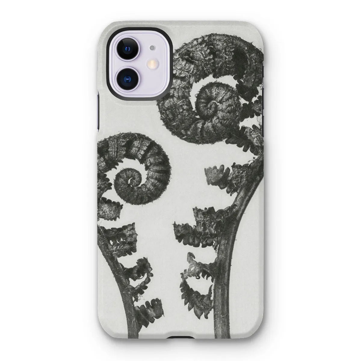 Aspidium Filix Mas (shield Fern Fronds) By Karl Blossfeldt Tough Phone Case - Iphone 11 / Matte - Mobile Phone Cases