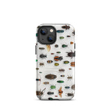 Assorted Coleoptera - Beetle Taxonomy Iphone Case, 13 Mini / Matte, Bug-patterned Phone Case