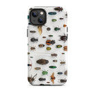 Assorted Coleoptera Beetle Taxonomy Iphone Case, 14 Plus / Matte, Bug Patterned Phone Case