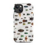Assorted Coleoptera - Beetle Taxonomy Iphone Case, 14 Plus / Matte, Bug-patterned Phone Case