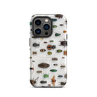 Assorted Coleoptera Beetle Taxonomy Iphone Case, 14 Pro / Matte, Bug Patterned Phone Case