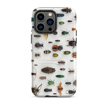 Assorted Coleoptera - Beetle Taxonomy Iphone Case, 14 Pro Max / Matte, Bug-patterned Phone Case