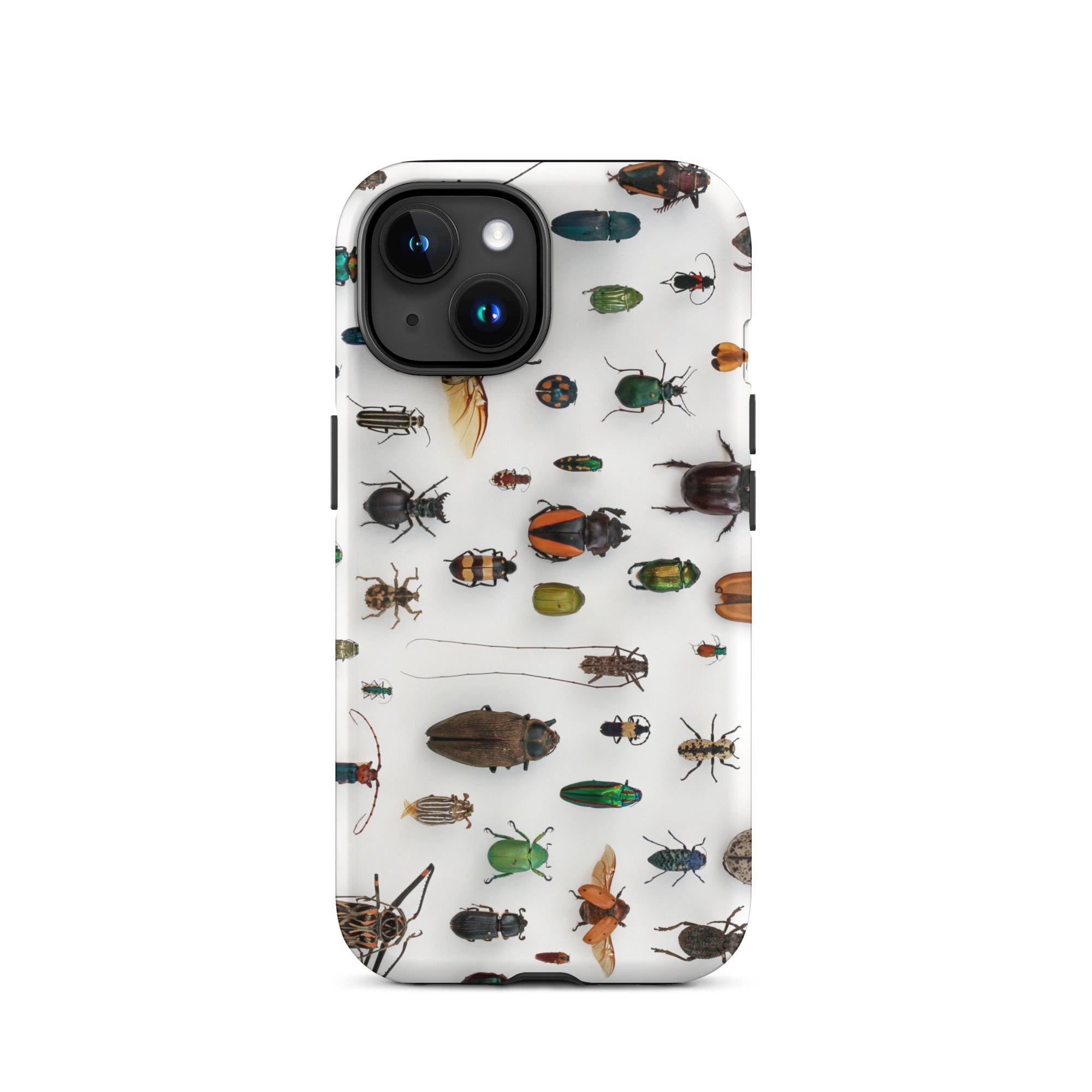 Assorted Coleoptera Beetle Taxonomy Iphone Case, 15 / Matte, Bug Patterned Phone Case