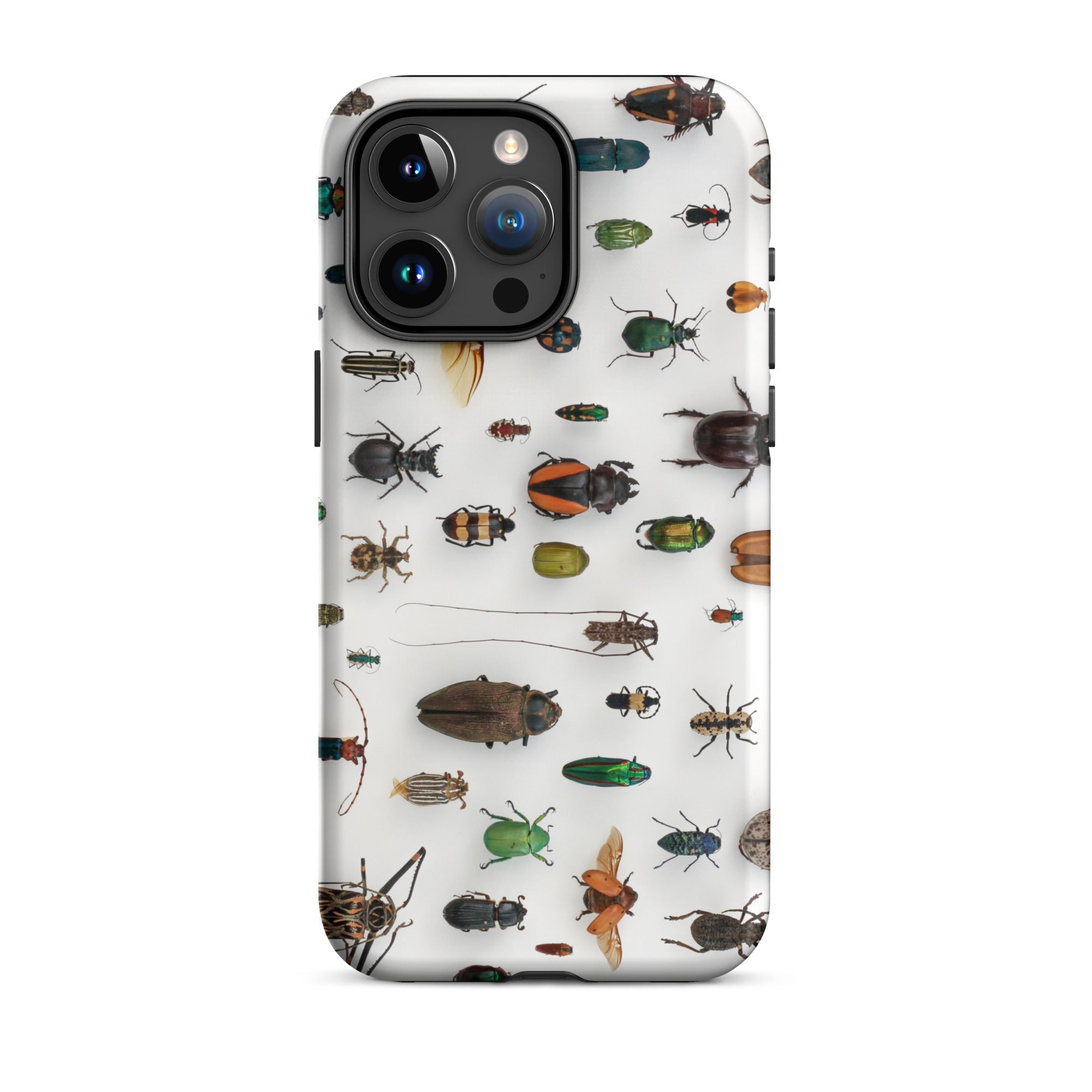 Assorted Coleoptera Beetle Taxonomy Iphone Case, 15 Pro Max / Matte, Bug Patterned Phone Case