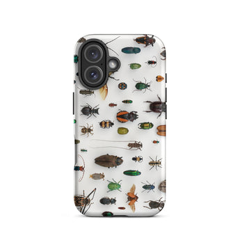 Assorted Coleoptera - Beetle Taxonomy Iphone Case, 16 / Matte, Bug-patterned Phone Case