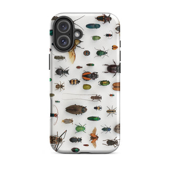 Assorted Coleoptera - Beetle Taxonomy Iphone Case, 16 Plus / Matte, Bug-patterned Phone Case