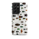 Assorted Coleoptera Beetle Taxonomy Samsung Case, Galaxy S21 Ultra / Matte, Phone Case Diverse Collection Pinned Insects Primarily Beetles