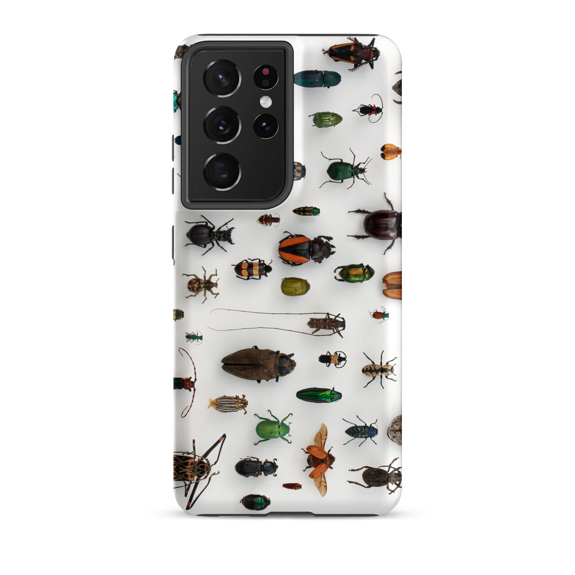 Assorted Coleoptera Beetle Taxonomy Samsung Case, Galaxy S21 Ultra / Matte, Phone Case Diverse Collection Pinned Insects Primarily Beetles