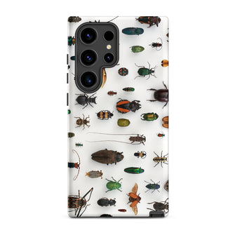 Assorted Coleoptera - Beetle Taxonomy Samsung Case, Galaxy S24 Ultra / Matte, Phone Case Pattern Pinned Insects