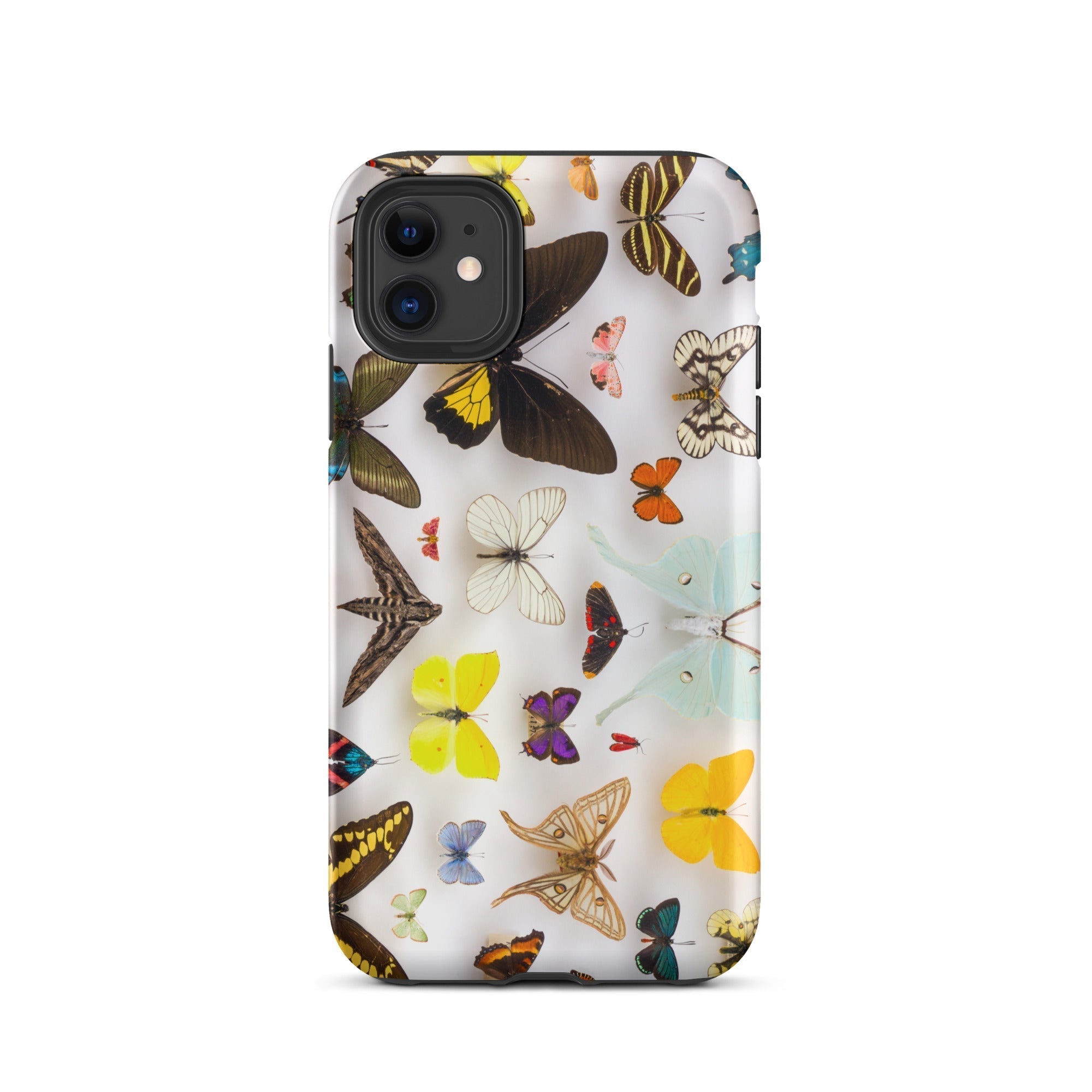 Assorted Lepidoptera Butterfly Taxonomy Iphone Case, 11 / Matte, Butterfly Patterned Phone Case