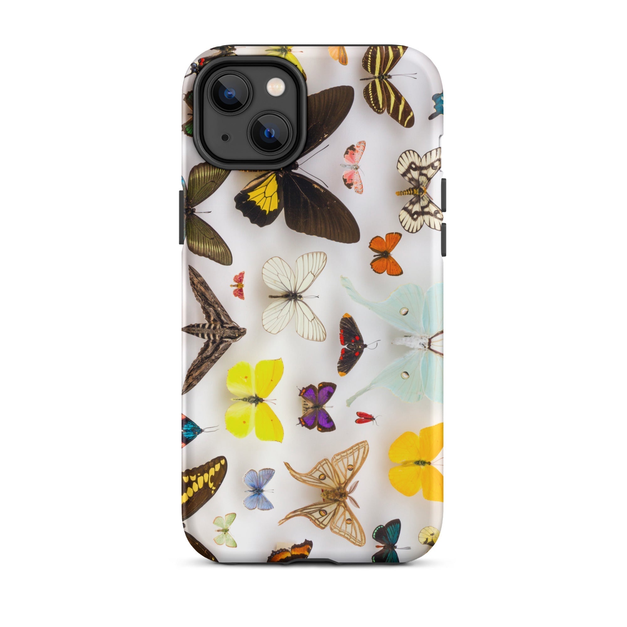 Assorted Lepidoptera Butterfly Taxonomy Iphone Case, 14 Plus / Matte, Butterfly Patterned Phone Case