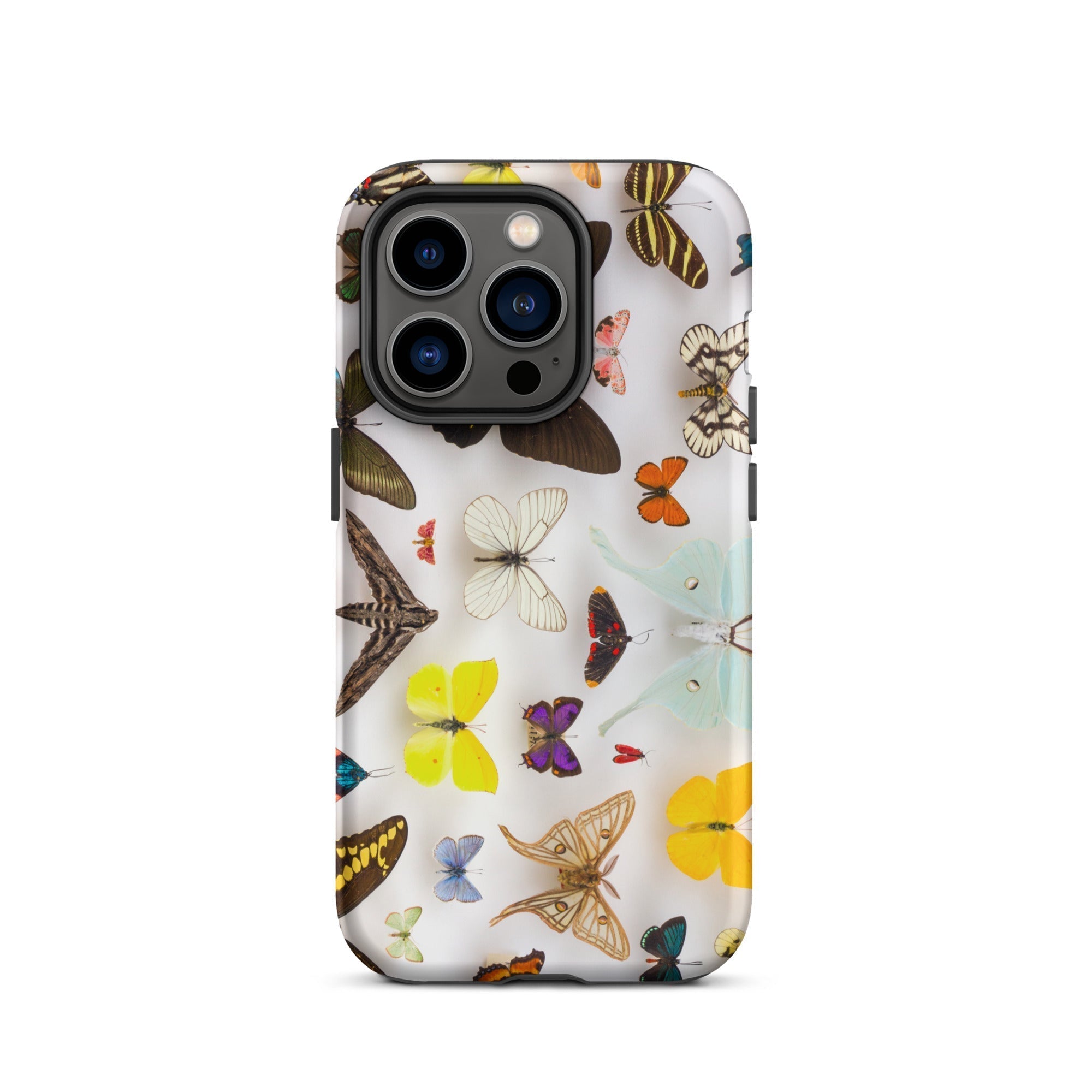 Assorted Lepidoptera Butterfly Taxonomy Iphone Case, 14 Pro / Matte, Butterfly Patterned Phone Case