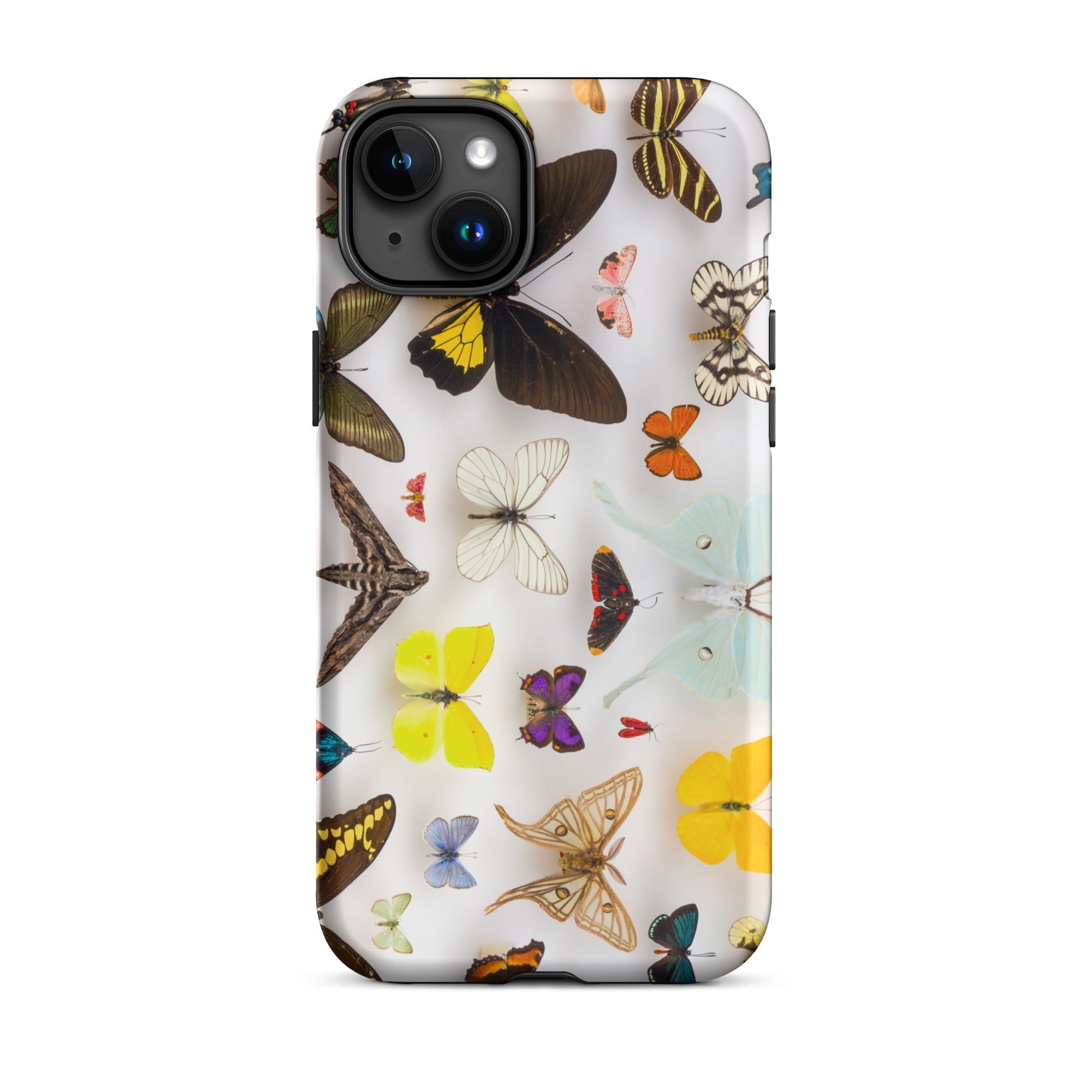 Assorted Lepidoptera Butterfly Taxonomy Iphone Case, 15 Plus / Matte, Butterfly Patterned Phone Case