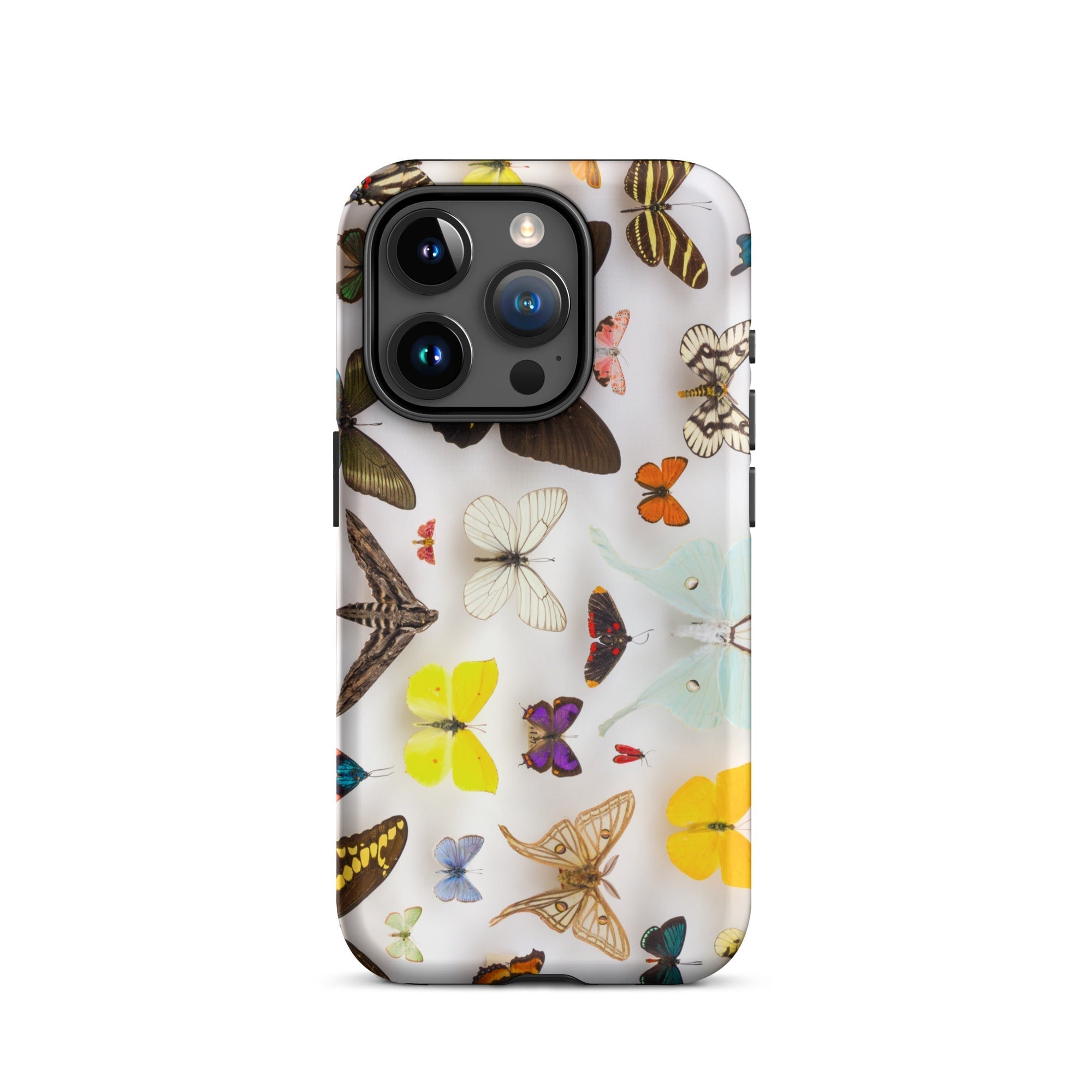 Assorted Lepidoptera Butterfly Taxonomy Iphone Case, 15 Pro / Matte, Butterfly Patterned Phone Case