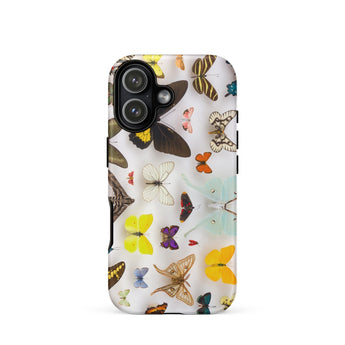 Assorted Lepidoptera - Butterfly Taxonomy Phone Case Iphone 17 / Matte 12 Design Multicolored Butterflies White Tiger Stripes Mimic, Wasp,