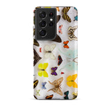Assorted Lepidoptera - Butterfly Taxonomy Phone Case Samsung Galaxy S21 Ultra / Matte Vibrant Transparent Adorned Detailed Collage Colorful