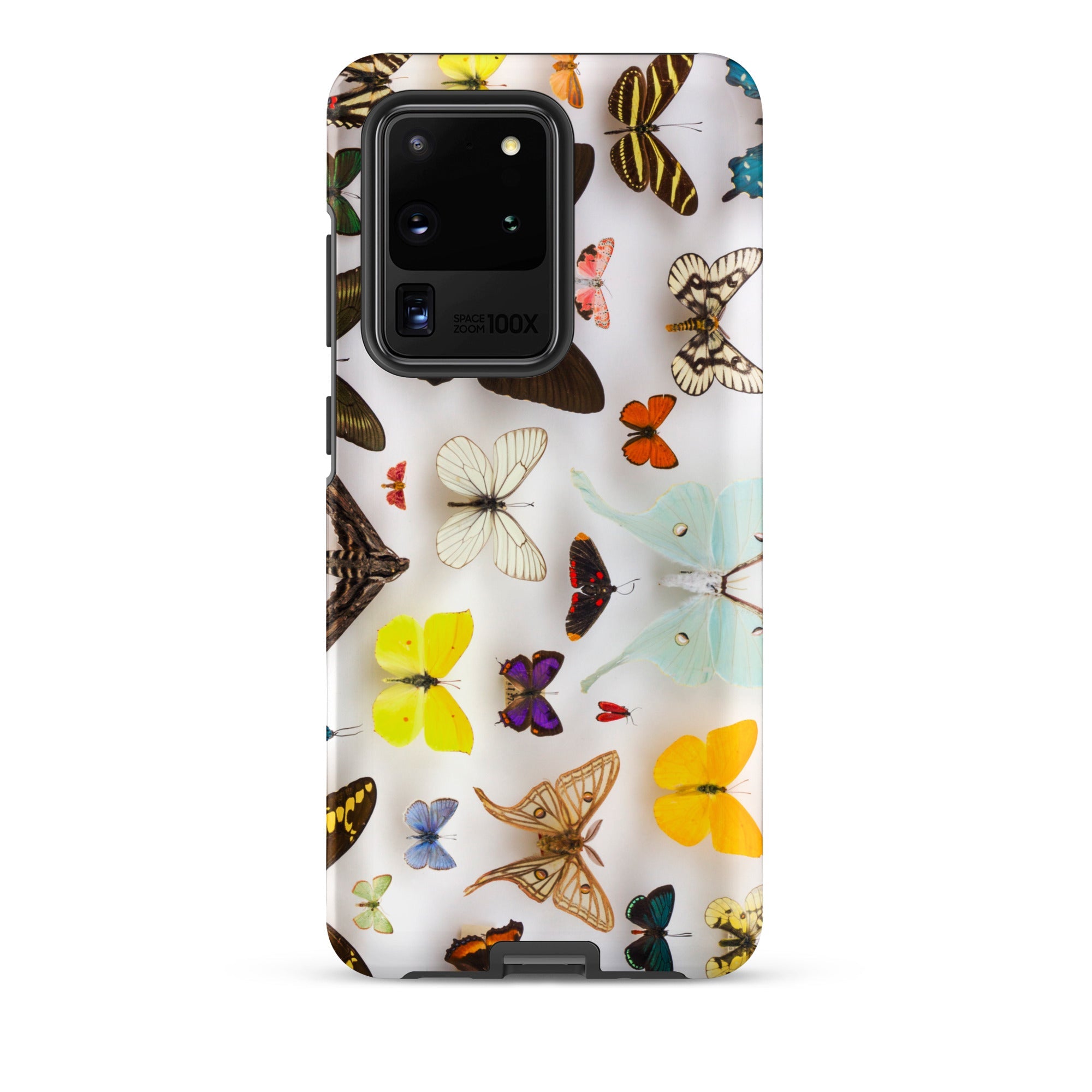 Assorted Lepidoptera Butterfly Taxonomy Sasmung Case, Samsung Galaxy S20 Ultra / Matte, Smartphone Case Butterfly Moth Collection Design