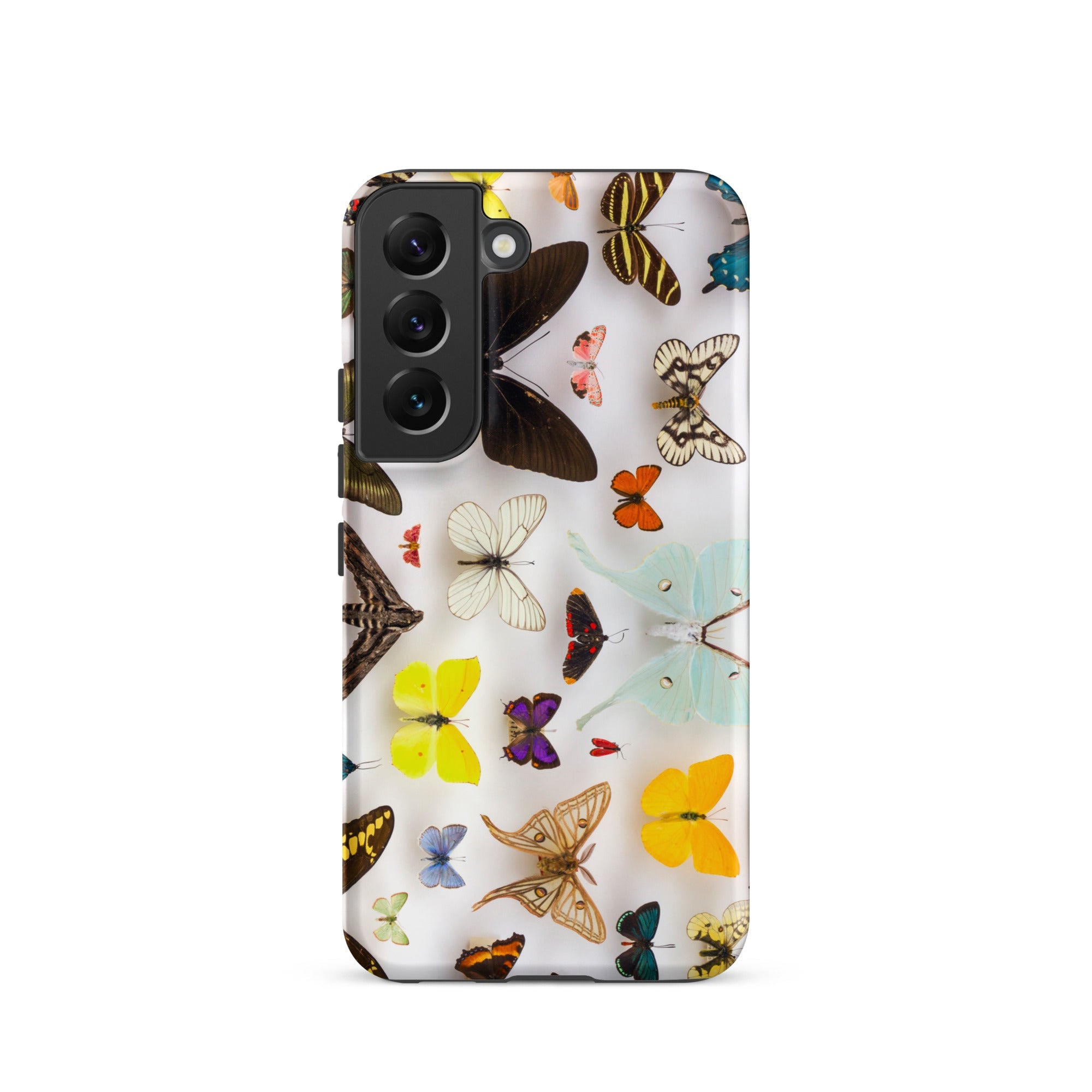 Assorted Lepidoptera Butterfly Taxonomy Sasmung Case, Samsung Galaxy S22 / Matte, Clear Smartphone Case Colorful Butterfly Design