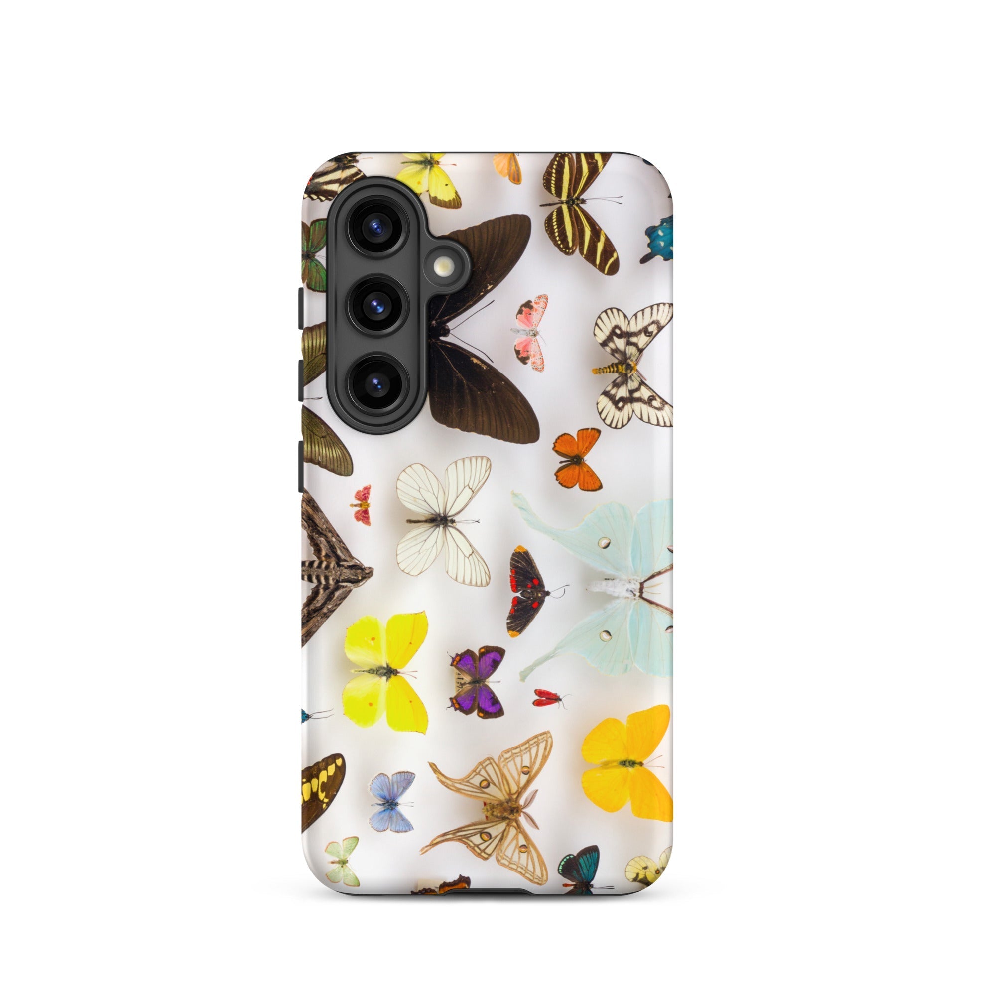 Assorted Lepidoptera Butterfly Taxonomy Sasmung Case, Samsung Galaxy S24 / Matte, Smartphone Case Colorful Butterfly Pattern