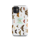Assorted Moths Flying Creatures Taxonomy Iphone Case, 11 / Matte, Butterfly Patterned Phone Case