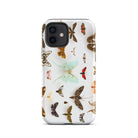 Assorted Moths Flying Creatures Taxonomy Iphone Case, 12 / Matte, Butterfly Patterned Phone Case