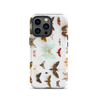 Assorted Moths Flying Creatures Taxonomy Iphone Case, 13 Pro / Matte, Butterfly Patterned Phone Case