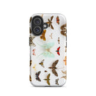 Assorted Moths Flying Creatures Taxonomy Iphone Case, 16 / Matte, Butterfly Patterned Phone Case