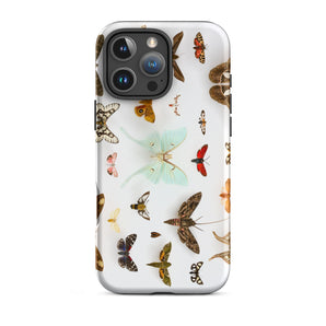 Assorted Moths - Flying Creatures Taxonomy Iphone Case, 16 Pro Max / Matte, Butterfly-patterned Phone Case