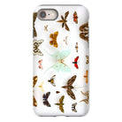 Assorted Moths Flying Creatures Taxonomy Iphone Case, 8 / Matte, Butterfly Patterned Phone Case