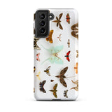 Assorted Moths - Flying Creatures Taxonomy Phone Case, Samsung Galaxy S21 Plus / Matte, Mobile Cases, Toby Leon