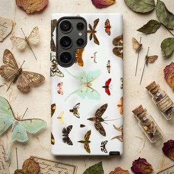 Assorted Moths - Flying Creatures Taxonomy Phone Case, Mobile Cases, Toby Leon
