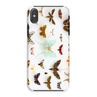 Assorted Moths Flying Creatures Taxonomy Iphone Case, Xs / Matte, Butterfly Patterned Phone Case