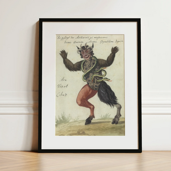 Astaroth - Compendium of Demonology Art Print / Canvas, 12x16’’ / 31x41cm / Black Frame / Matboard, Posters Prints & Visual Artwork, Toby