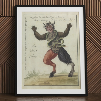 Astaroth - Compendium of Demonology Art Print, Vintage Demon Costume Poster