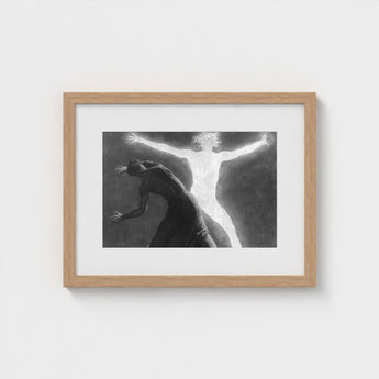 Astral Man - Sascha Schneider Art Print / Canvas Hypnotist Exudes Sculptural, Invisible Current, one Prints