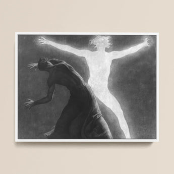 Astral Man - Sascha Schneider Art Print / Canvas, 16x12’’ / 41x31cm / White Frame, Posters Prints & Visual Artwork, Toby Leon