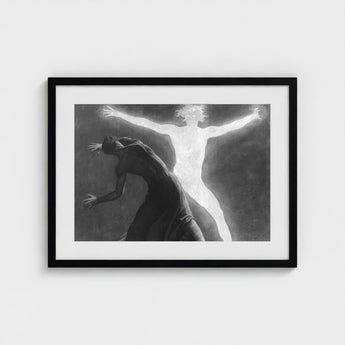 Astral Man - Sascha Schneider Art Print / Canvas Hypnotist Exudes Sculptural, Invisible Current, one Prints