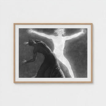 Astral Man - Sascha Schneider Art Print / Canvas Hypnotist Exudes Sculptural, Invisible Current, one Prints