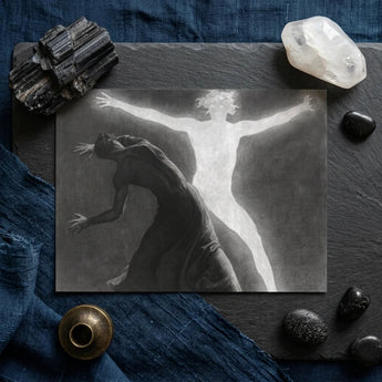 Astral Man - Sascha Schneider Art Print / Canvas Hypnotist Exudes Sculptural, Invisible Current, one Prints