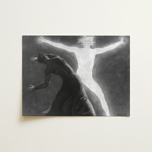 Astral Man - Sascha Schneider Art Print / Canvas, Hypnotist Exudes Sculptural, Sascha Schneider Art Print, Invisible Current,