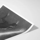 Astral Man - Sascha Schneider Art Print, Monochrome Print Person Angle